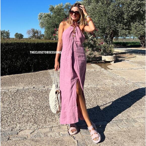 ZARA BLOGGER FAVE!!! Open Back Midi Dress NWT - Picture 11 of 16